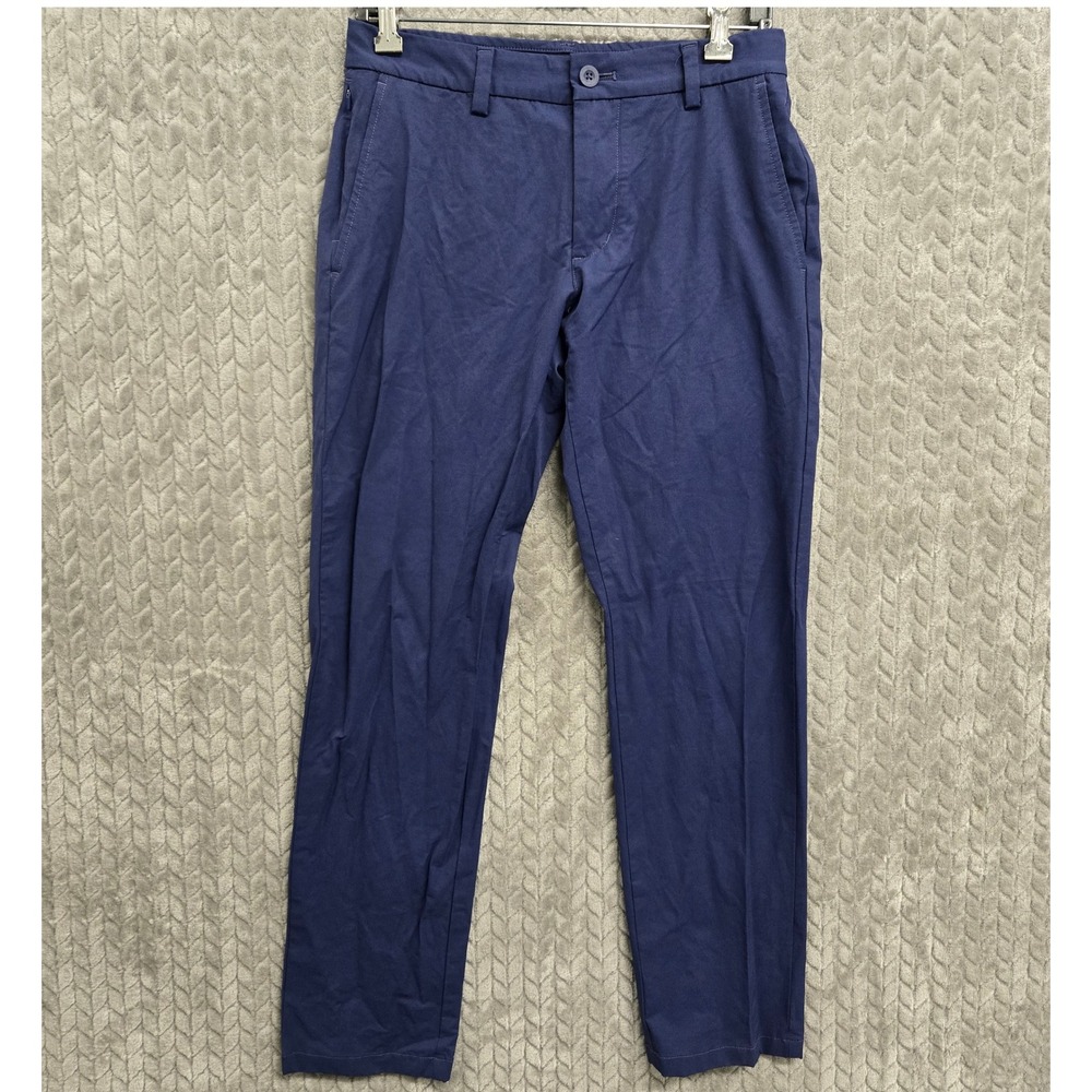 Vineyard Vines Mens On The Go Slim Pant Navy Blue Chino Stretch 28x30